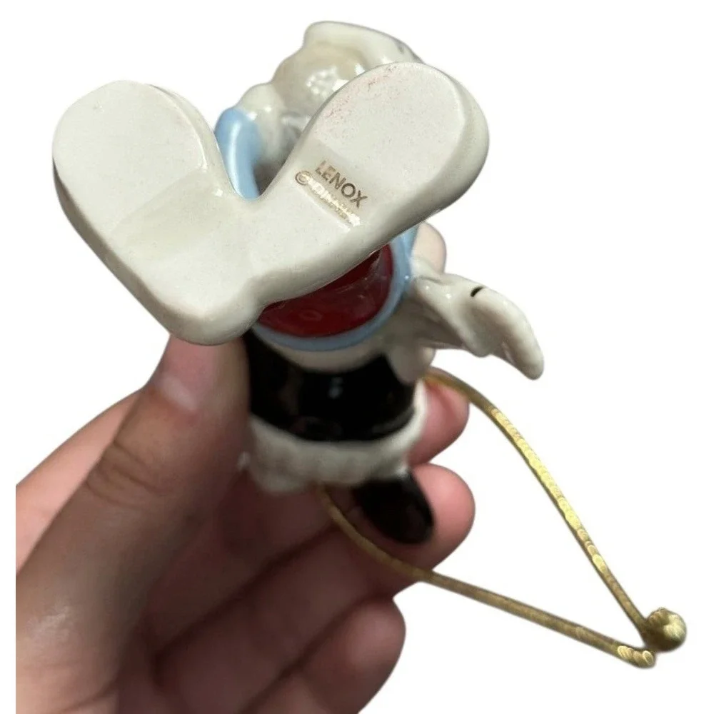 Disney Lenox Mickey Mouse Snow‎ Games Christmas Ornament 2022 Porcelain